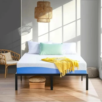 Двуспальный матрас Матрасы для сна Blue King Size Bed Средней твердости с добавлением геля для комфорта и уменьшения давления Матрас Twin