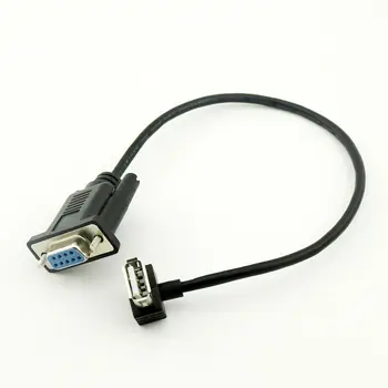 25 см Разъем RS232 DB9 к USB 2.0 A, адаптер с последовательным кабелем, конвертер для ПК