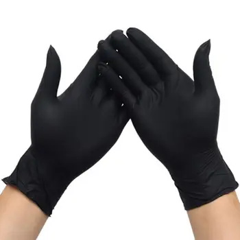 Одноразовые нитриловые перчатки, 50 пар, из латекса, нестерильные, двухсторонние, мягкие, с текстурой