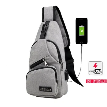 Оксфордские сумки через плечо, мужская нагрудная сумка с USB-зарядкой, мужская сумка через плечо, роскошная сумка для отдыха, винтажная сумка, мода