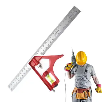 Плотницкий квадратный инструмент Квадратная линейка Мобильный плотницкий инструмент Переносная скользящая квадратная линейка Измерительный инструмент Для укладки плотницкой плитки