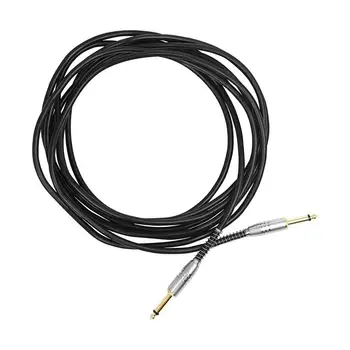 Эффекторный кабель для электрогитары YOUZI 6,35 мм, аудиокабель с шумоподавлением, 5 метров для басового динамика для фолк-гитары