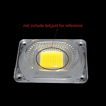 Отражатель со светодиодной линзой для светодиодных COB-ламп; Объектив для ПК + отражатель + силиконовое кольцо; абажур для освещения дорожного движения в помещении; Прочный
