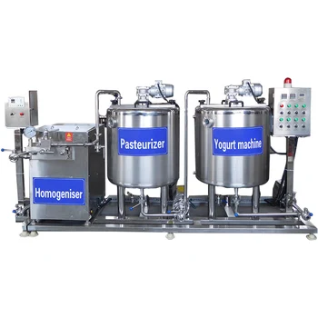 Пищевая полуавтоматическая машина для приготовления йогурта, мини-линия по производству йогурта 