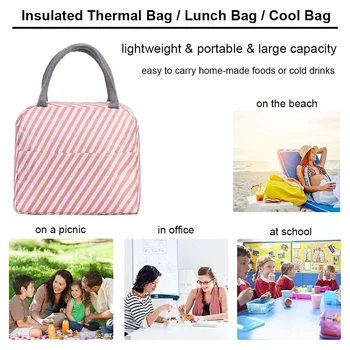 Портативная Термоизолированная сумка Ланч-бокс для женщин и детей, Переносные сумки-тоут-охладители, Сумки для льда, Сумки для пикника, сумки для еды