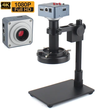 48-мегапиксельная камера для видеомикроскопа 4K 1080P HDMI USB с 150-кратным объективом Электронный промышленный цифровой микроскоп для пайки печатных плат телефона