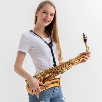 Прочные детали для духовых инструментов Альт-скрипичный саксофон с ремнями на плечах челнока