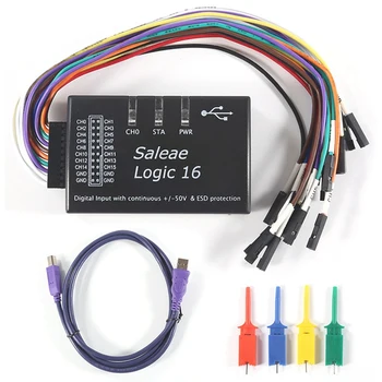 Logic USB Logic Analyzer Мультисистемный анализатор для официальной версии Частота дискретизации 100 М 16 каналов инструментов