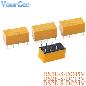 Реле DS2E-S-DC12V DS2E-S-DC24V DS2E NC БЕЗ Нормально разомкнутой интегральной схемы 5V 12V 24V 2A с 8 контактами