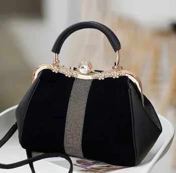 Женская сумка-бутик 2023 Модная роскошная Универсальная сумочка с бриллиантовой вставкой Atmosphere, женская сумка-клипса на одно плечо для женщин