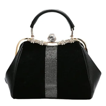 Женская сумка-бутик 2023 Модная роскошная Универсальная сумочка с бриллиантовой вставкой Atmosphere, женская сумка-клипса на одно плечо для женщин