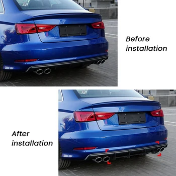 Диффузор заднего спойлера автомобиля для седана S3 8V ранней стадии 2013-2015 Аксессуары для стайлинга автомобилей