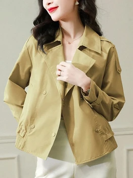 Короткая куртка-ветровка Женская Маленькая весенняя одежда 2023 года, Новый женский френч, куртка-топ