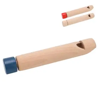 Детская игрушка-свисток с деревянной горкой - глянцевая деревянная двухтактная флейта для тренировки вокала