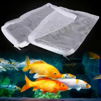 Фильтр для аквариума, фильтрующие материалы, сетка для аквариума, сетчатая сумка для пруда, сумка на молнии