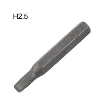 Шестигранная отвертка 4 мм С шестигранным хвостовиком Магнитные отвертки Головка Электрической отвертки H0.7 H0.9 H1.3 H1.5 2,0 2,5 H3 H3.5 H4