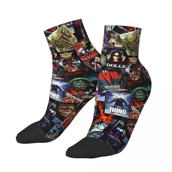 Забавные мужские носки до щиколоток С плакатами Фильмов ужасов Harajuku Crazy Crew Носок С Подарочным рисунком