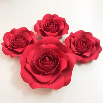 Искусственные цветы 3D бумажный цветочный фон с волнистыми лепестками цветок ручной работы украшение стены цветами свадебная вечеринка празднование