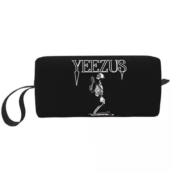 Kanye West Yeezus Skeleton Большая косметичка на молнии, дорожные косметички, органайзер для женщин