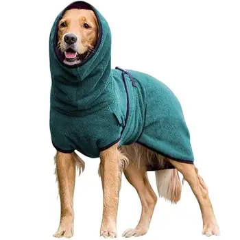 Теплая Собачья Шуба, Теплая Одежда Для Собак, Зимняя Одежда Для Собак, Пуловер С Высоким Воротником, Антифриз, Удобная Дышащая Толстовка Для Большой Собаки