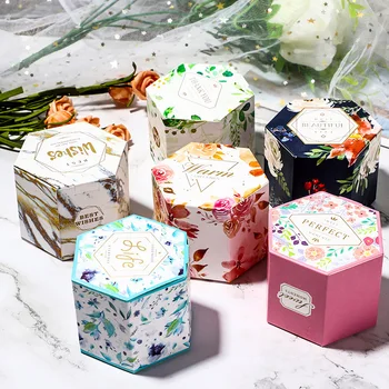 50шт свадебная цветочная подарочная коробка baby shower на день рождения cajas de carton bolsas de papel коробка для упаковки конфет