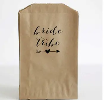 Индивидуальные свадебные сумки bride tribe с кренделями и конфетами, пакеты для конфет, помолвки, Пекарня, печенье, подарочные пакеты