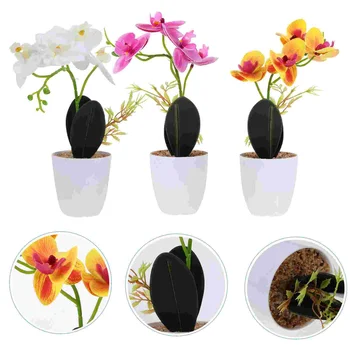 Пасторальная Пленка для 3D-печати Feel Phalaenopsis Small Bonsai Имитация Цветка Декоративное Растение в горшке