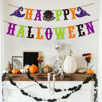 2023 Баннер Happy Halloween, гирлянда для вечеринки в честь Хэллоуина, домашний подвесной орнамент, украшения, сувениры для детей, Креативный подарок ужасов