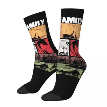 Осенне-зимние мужские и женские носки Spy X Family в стиле хип-хоп с аниме, нескользящие спортивные носки Loid Yor Forger