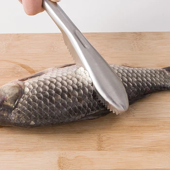 1 шт. инструменты для приготовления пищи, нож для чистки рыбы, скребок для рыбьей кожи, рыбья чешуя из нержавеющей стали, кухонный гаджет для чистки рыбы, нож для рыбы