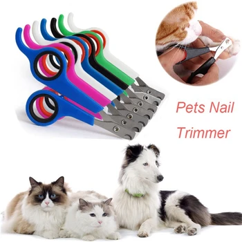 Многоцветная Машинка для стрижки ногтей для собак и кошек Профессиональный Резак из нержавеющей стали Ножницы для стрижки щенков и кошек