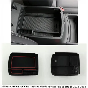 Внутренний Пластиковый контейнер для хранения Автомобиля Подстаканник Центральной консоли Рама коробки передач Подлокотник для Kia Sportage KX5 2016 2017 2018