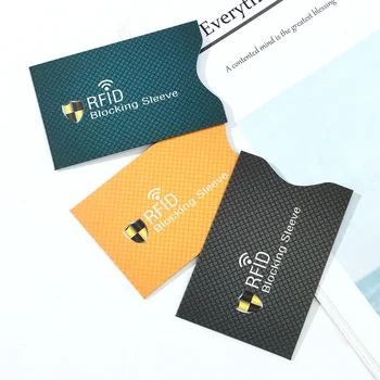 5 шт. Новый держатель для карт из алюминиевой фольги, противоугонный RFID-блокирующий рукав, защитный чехол для кошелька, защитный чехол для банковских кредитных карт