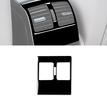 для Benz C-Class W204 2007-2013 Вентиляционное отверстие для кондиционера заднего сиденья Декоративные наклейки на крышку Пианино Черный Аксессуары для интерьера автомобиля
