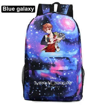 Школьный рюкзак с принтом Disney Twisted-Wonderland в стиле аниме для подростков, повседневный школьный рюкзак для девочек и мальчиков, дорожные сумки в стиле харадзюку