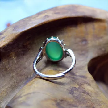 Простое кольцо с зеленым агатом Liemjee, модные украшения для вечеринок в стиле панк, украшение Namour Charm, подарок на все сезоны.