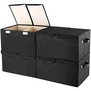 Коробка для хранения одежды с крышкой, коробка для домашних закусок, игрушек и разных мелочей, корзина для сортировки в автомобиле MUSE1017