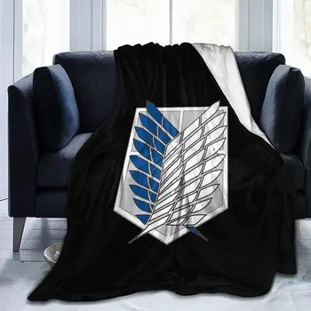 Атака на Титанов, Ультрамягкое одеяло из микрофлиса, покрывало с 3D печатью, домашний декор для домашнего дивана 40 дюймов-50 дюймов