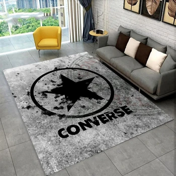 Модный ковер с логотипом C-Converse, декоративный ковер для гостиной и спальни, противоскользящий коврик для пола на кухне и в ванной, дверной коврик