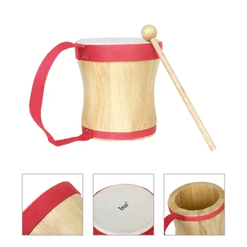 Игрушки, ударный барабан, деревянный инструмент, музыкальные инструменты для взрослых, ручная работа ребенка