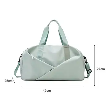 Компактная прочная сумка через плечо с защитой от царапин на гладкой молнии, легкая женская сумка для йоги, регулируемый ремень для тренировок