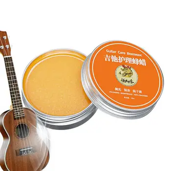 Гитарный воск Водостойкий Натуральный Пчелиный воск для чистки деревянных инструментов, масло для грифа 100 мл для гитары, скрипок