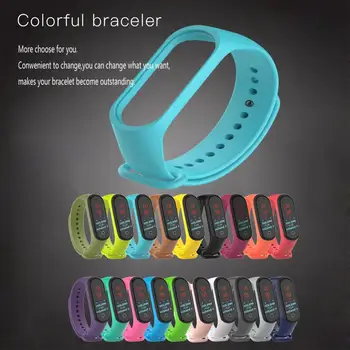 Для Mi Band 2 Спортивный браслет с силиконовым ремешком на запястье для Xiaomi Band 3/4 Замена ремешка Смарт-браслет