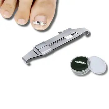 Корректор для вросших ногтей на ногах Инструмент для выпрямления ногтей из нержавеющей стали, облегчающий боль, Педикюрный инструмент для восстановления вросших ногтей на ногах