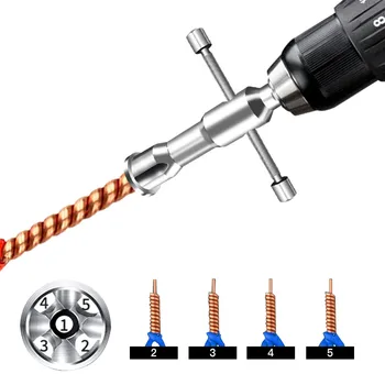 Автоматический инструмент для зачистки проводов Инструмент для скручивания проводов Разъем для скручивания кабеля Артефакт для зачистки Электрика Разъем Ручной инструмент