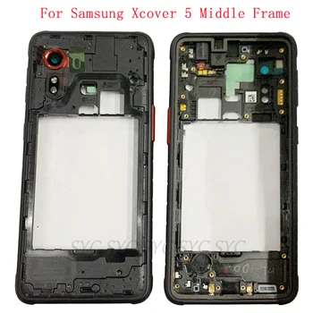 Средняя рама Центральное шасси Корпус телефона для Samsung Xcover 5 G525 G525F G525N Запчасти для ремонта крышки рамы