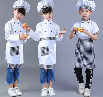 Детская одежда для выступлений шеф-повара, костюмы официантов, детские мероприятия, косплей-костюм