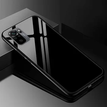 Чехол Для Телефона Из Закаленного Стекла Xiaomi Poco M5s Cover Redmi Note 10 Pro 10S 10T 5G Роскошная Защита Жесткая Задняя Крышка Мягкий Бампер M 5 S