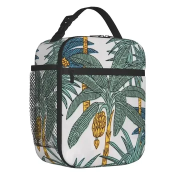 Подорожник Пальма Банановое дерево Термоизолированные сумки для ланча Женские Сменные сумки для ланча для кемпинга на открытом воздухе Коробка для хранения продуктов в путешествиях