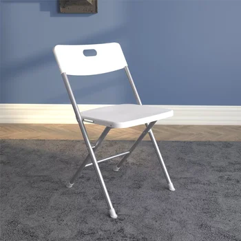 Складной стул с сиденьем и спинкой из смолы Mainstays, белый, 4 шт.